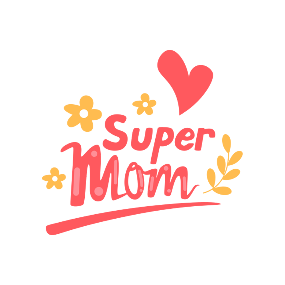 Super Mom Stickers Transparent Photo