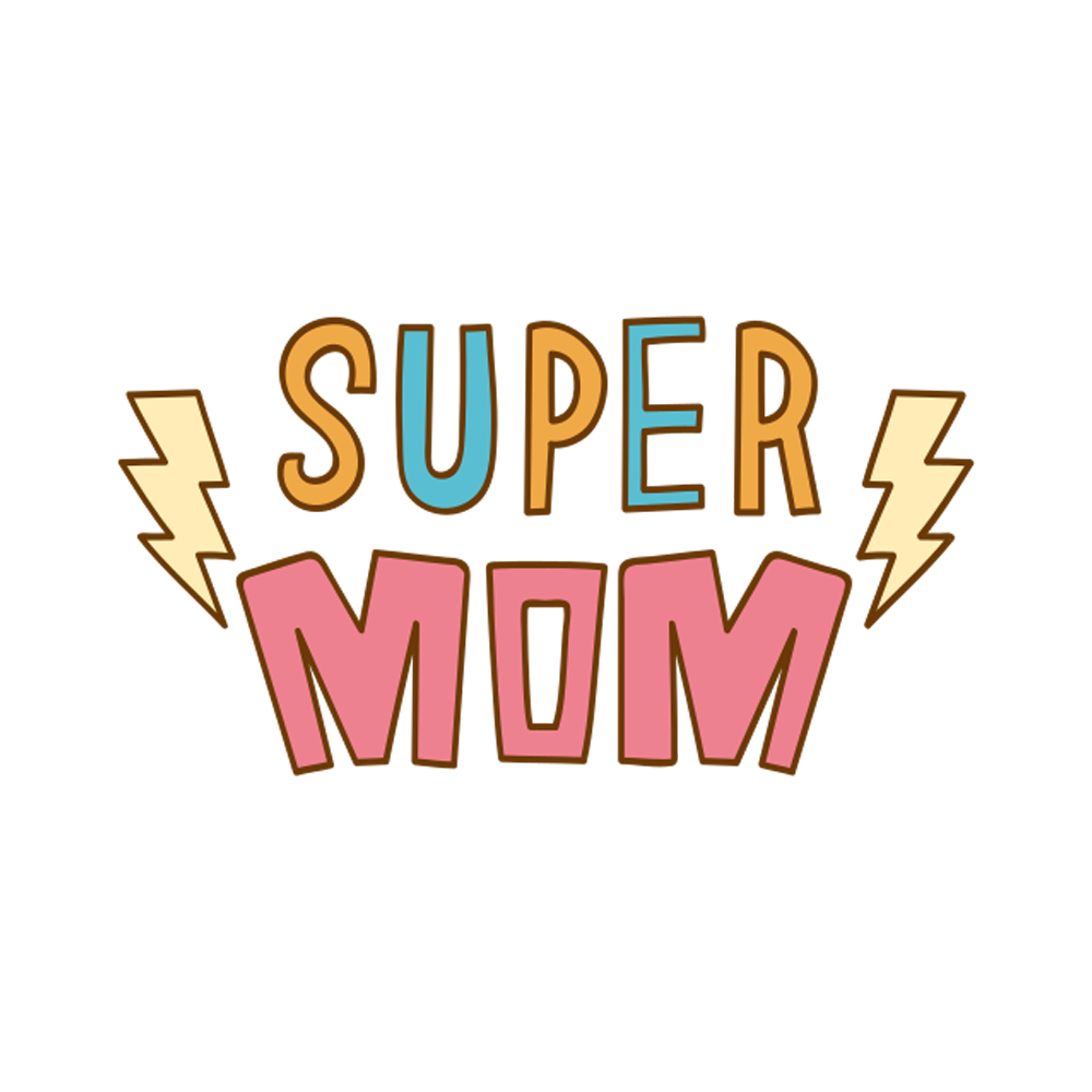 Super Mom Stickers Transparent Picture