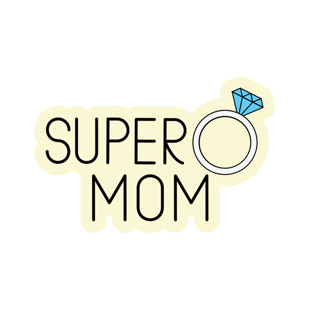 Super Mom Stickers Transparent Clipart
