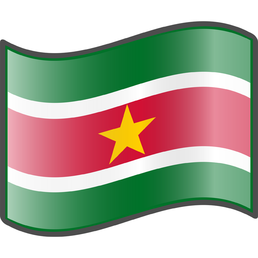 Suriname Flag Transparent Clipart