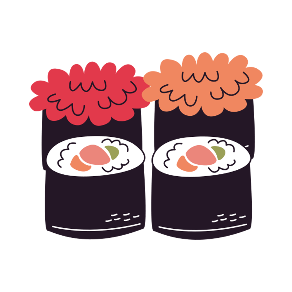 Sushi Roll Free Sticker Transparent Picture