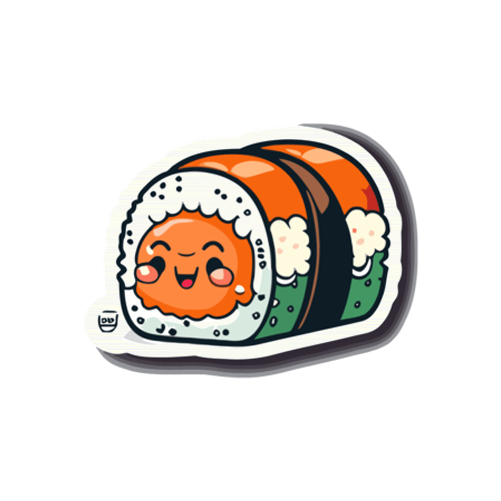 Sushi Roll Free Sticker Transparent Clipart