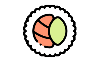 Sushi Roll Free Sticker PNG
