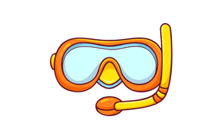 Swimming Glasses Free Sticker PNG