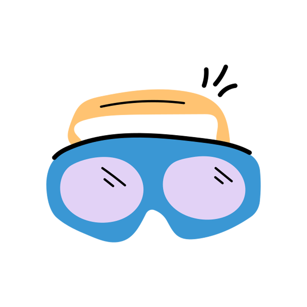 Swimming Glasses Sticker Transparent Picture