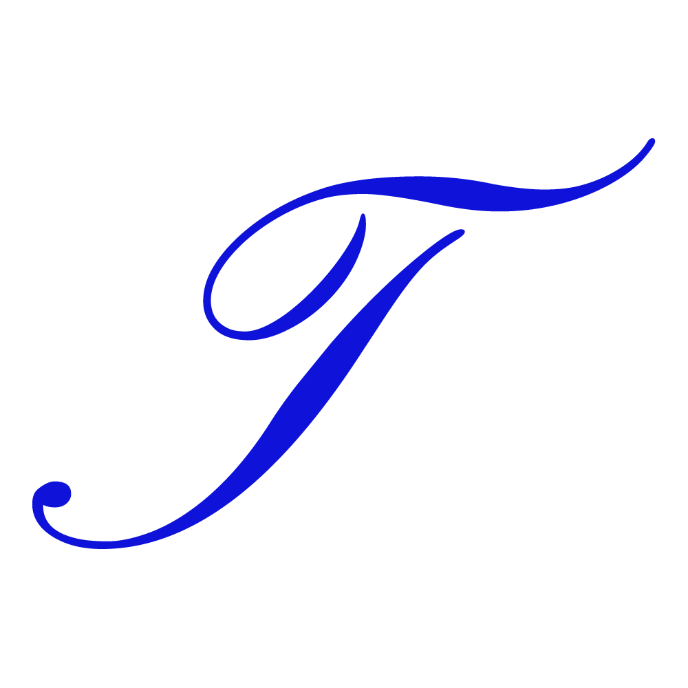 T Alphabet BlueTransparent Image