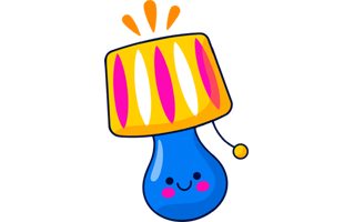 Table Lamp Sticker PNG