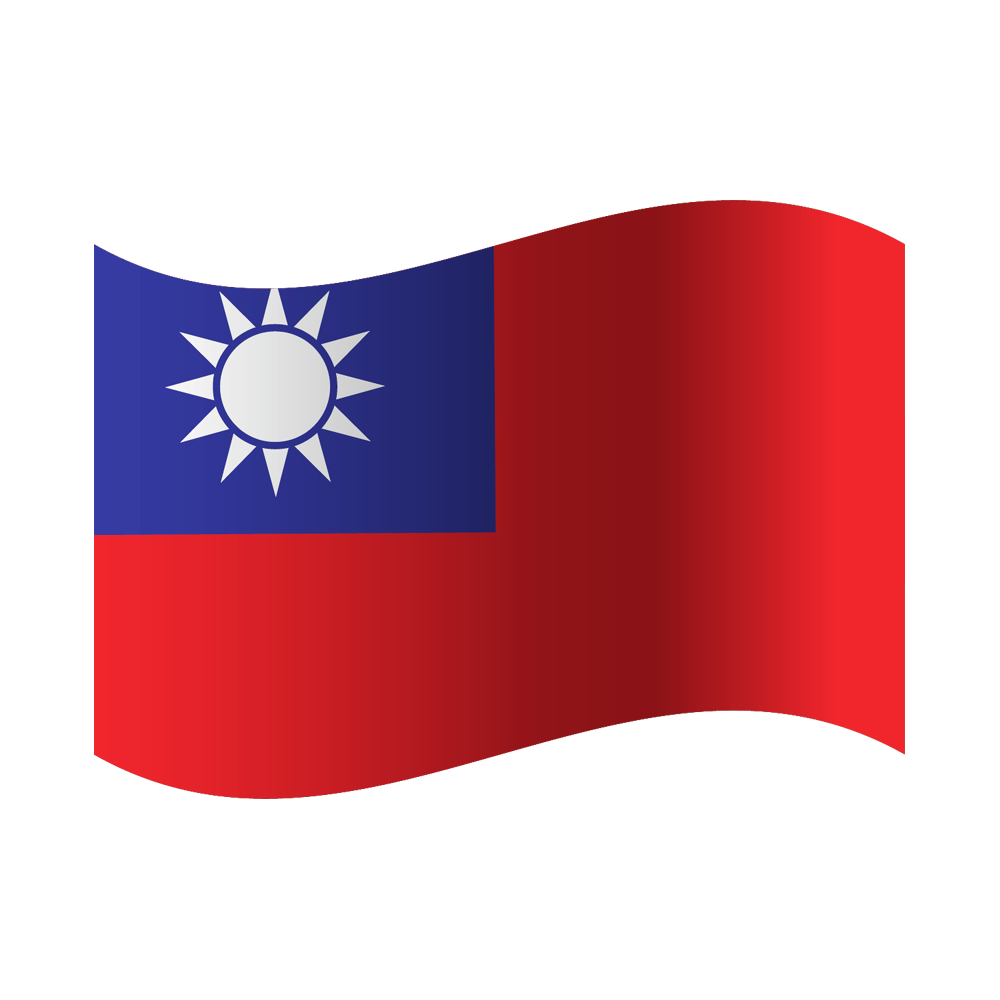 Taiwan Flag Transparent Clipart