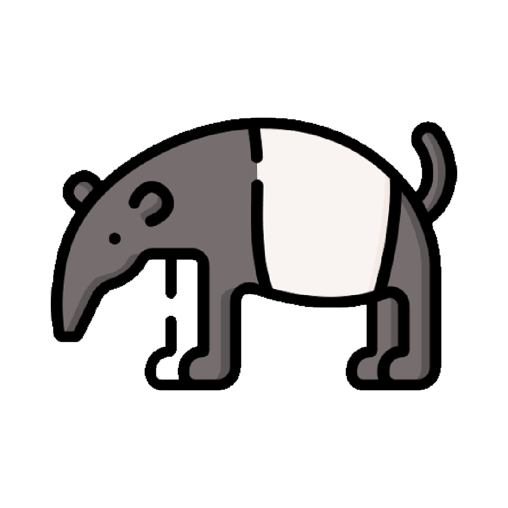 Tapir Free Sticker Transparent Image