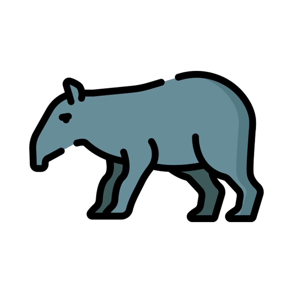 Tapir Free Sticker Transparent Clipart