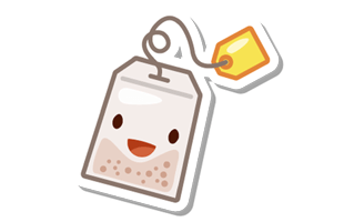 Tea Bag Sticker PNG