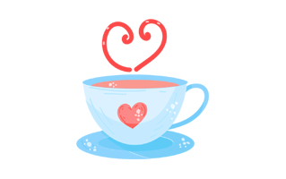 Tea Cup Free Sticker
