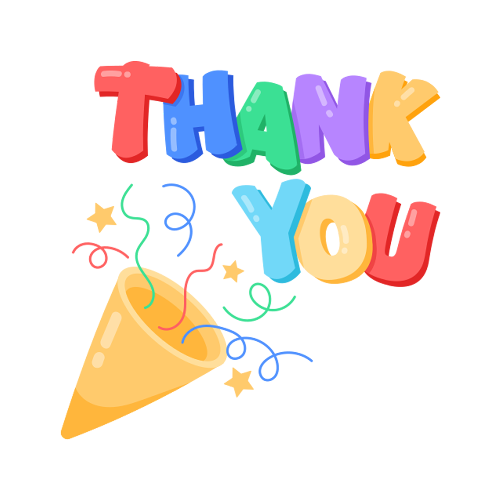 Thanks Sticker Transparent Clipart