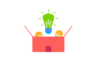 Think Outside The Box Free Sticker PNG