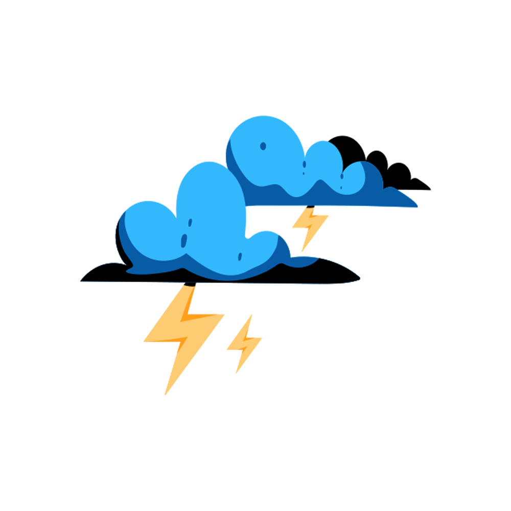 Thunderstorm Free Sticker Transparent Clipart