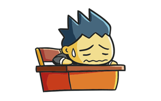Tired Free Sticker PNG
