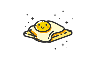 Toast Free Sticker PNG