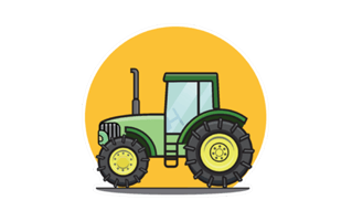 Tractor Free Sticker PNG