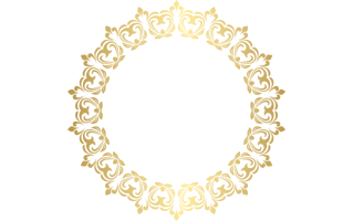 Transparent Round Border Frame PNG