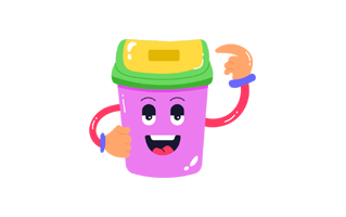 Trash Free Sticker PNG