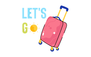 Travel Bag Free Sticker PNG