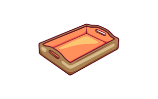 Tray Free Sticker PNG