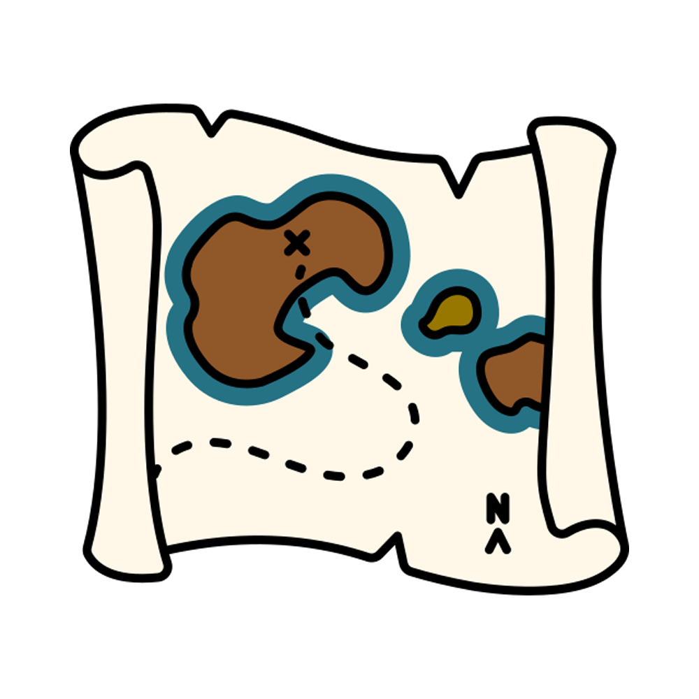 Treasure Map Free Sticker Transparent Picture