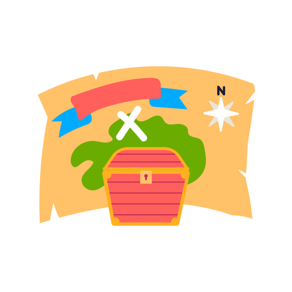 Treasure Map Sticker Transparent Picture