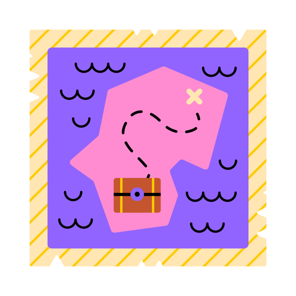 Treasure Map Sticker Transparent Clipart