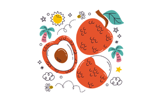 Tropical Fruit Free Sticker PNG