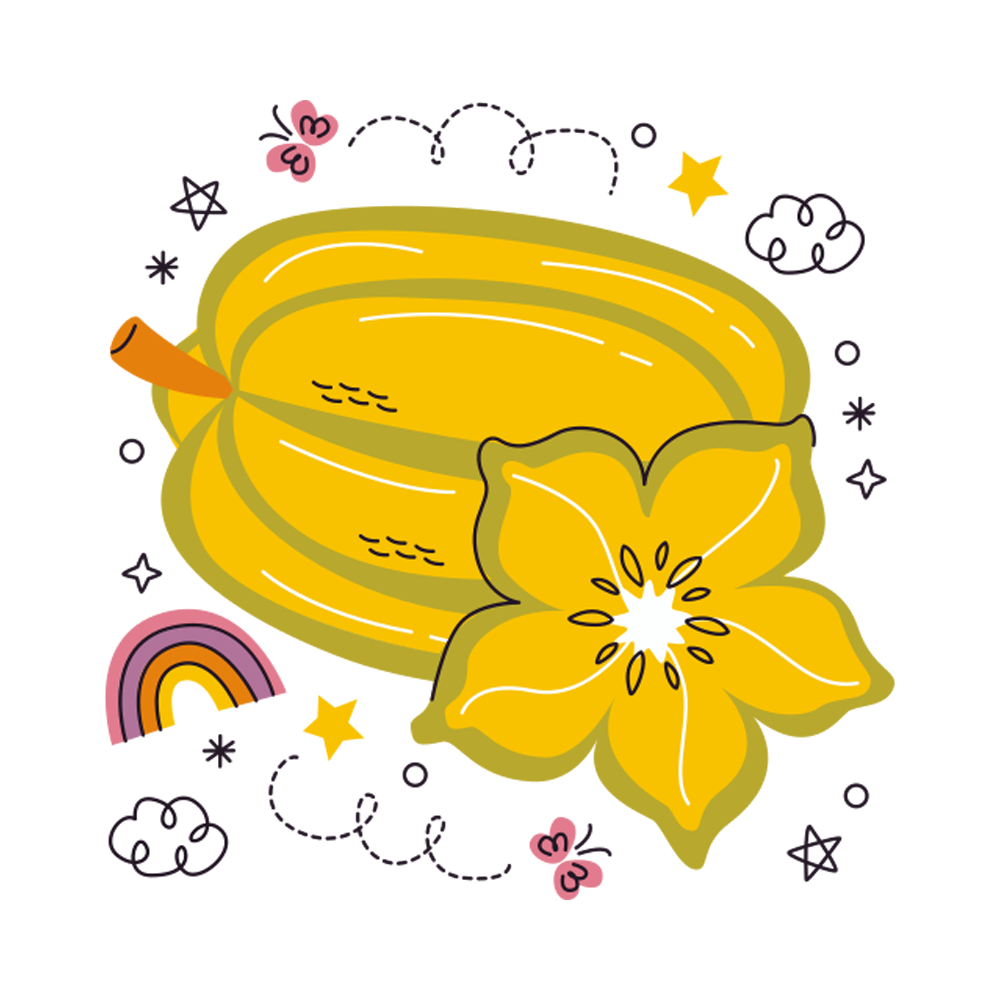 Tropical Fruit Sticker Transparent Image
