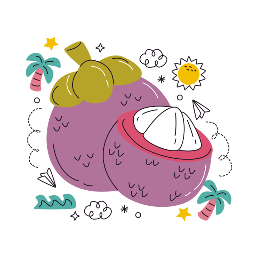 Tropical Fruit Sticker Transparent Photo