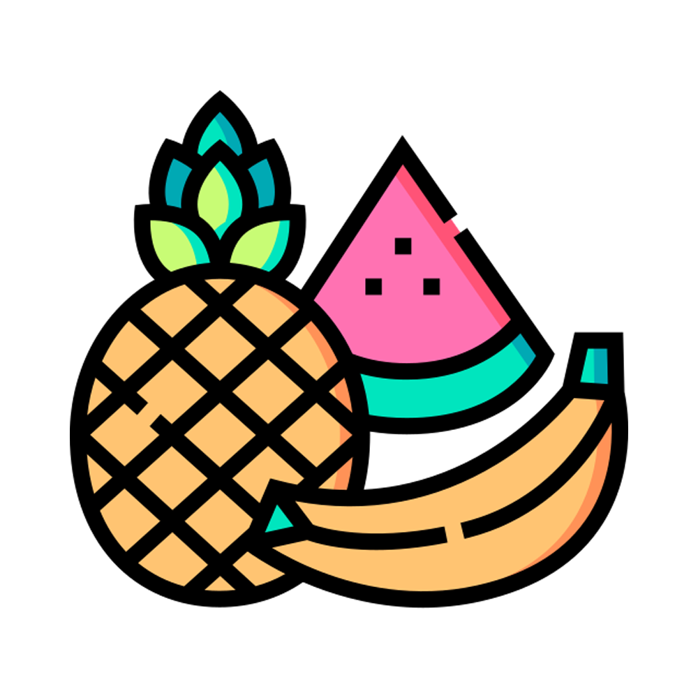 Tropical Fruit Sticker Transparent Picture