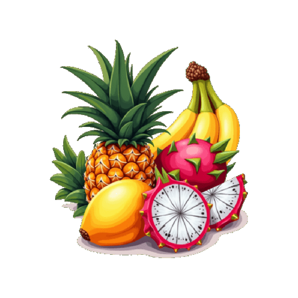 Tropical Fruit Sticker Transparent Gallery