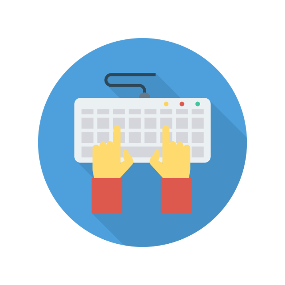 Typing Free Sticker Transparent Picture
