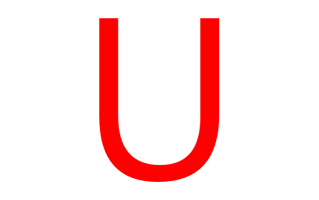 U Alphabet PNG