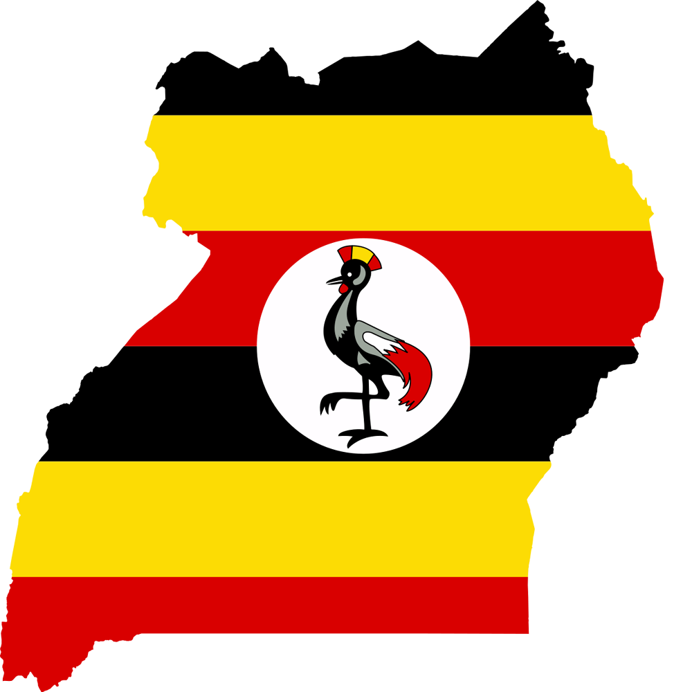 Uganda Flag Transparent Image