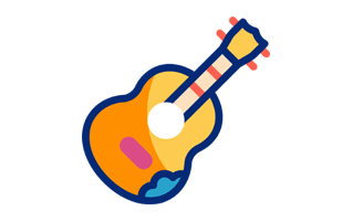 Ukulele Free Sticker PNG