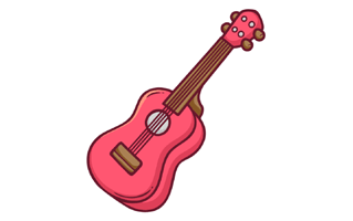 Ukulele Sticker PNG