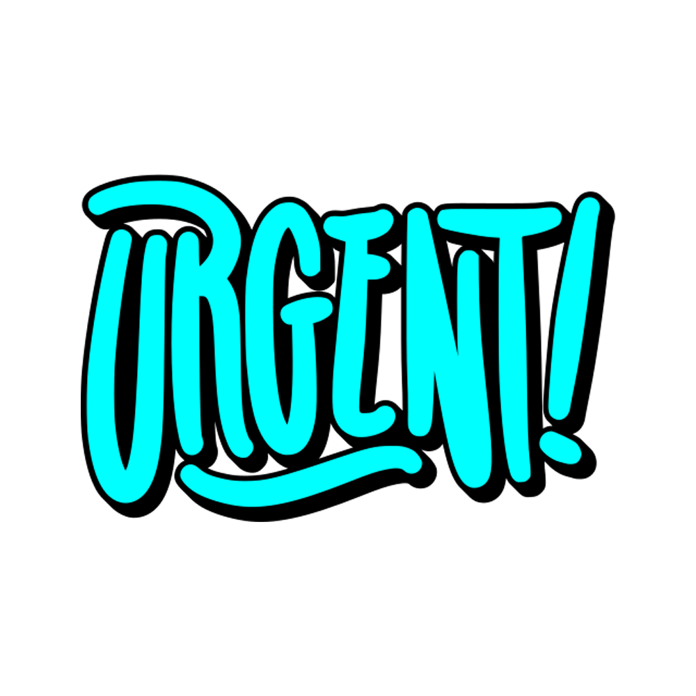 Urgent Free Sticker Transparent Clipart