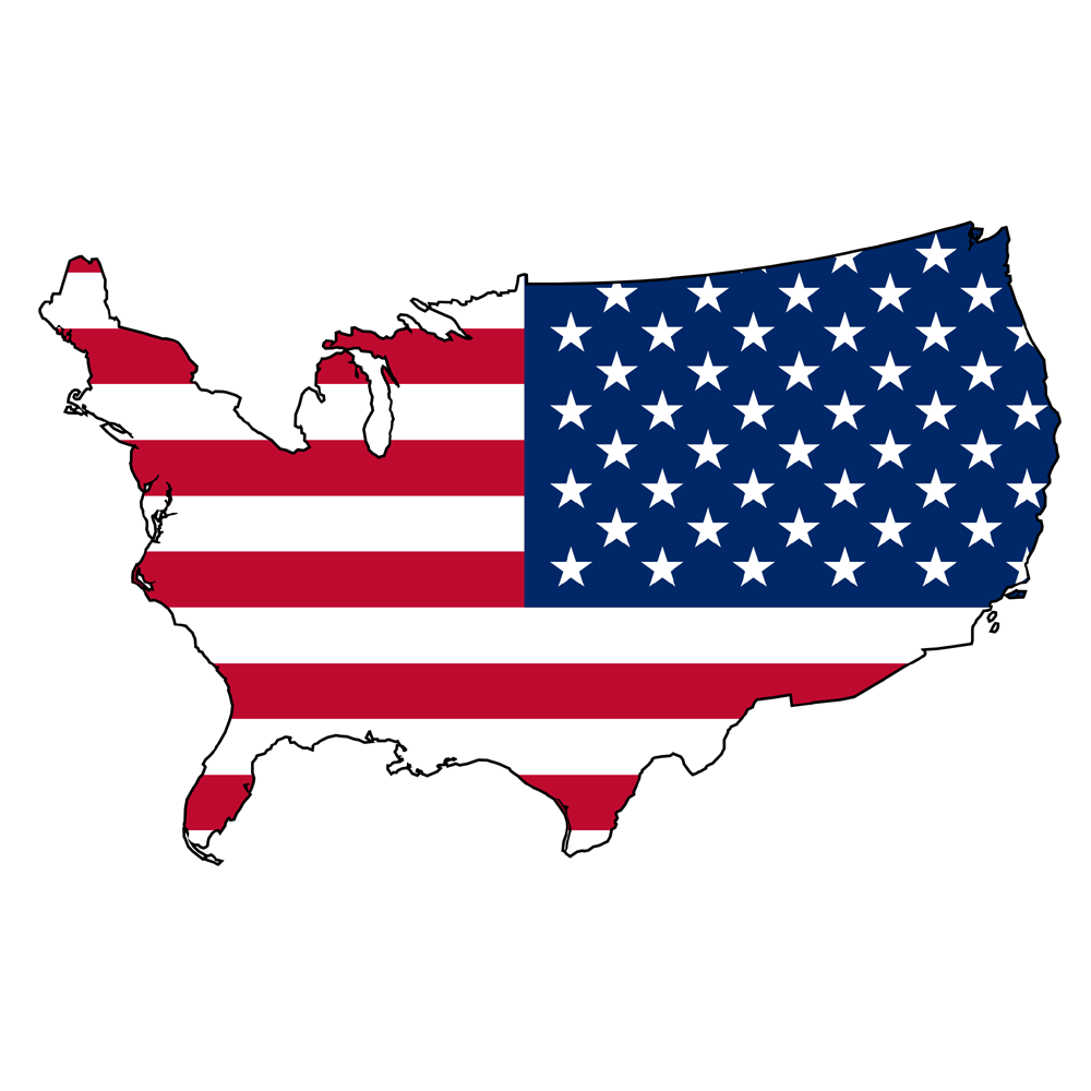 USA Map Transparent Image