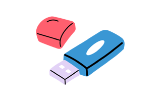 USB Flash Drive Free Sticker PNG