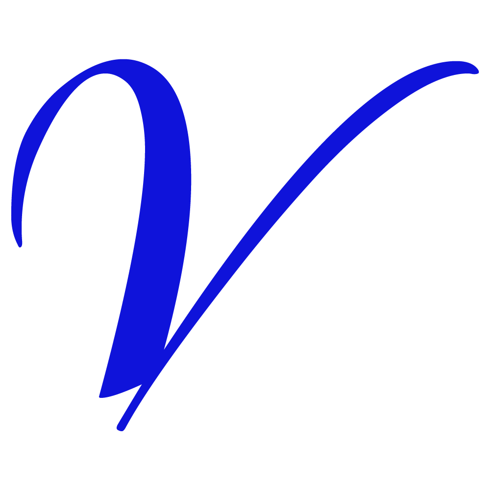 V Alphabet Blue Transparent Image