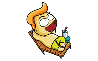 Vacay Sticker PNG
