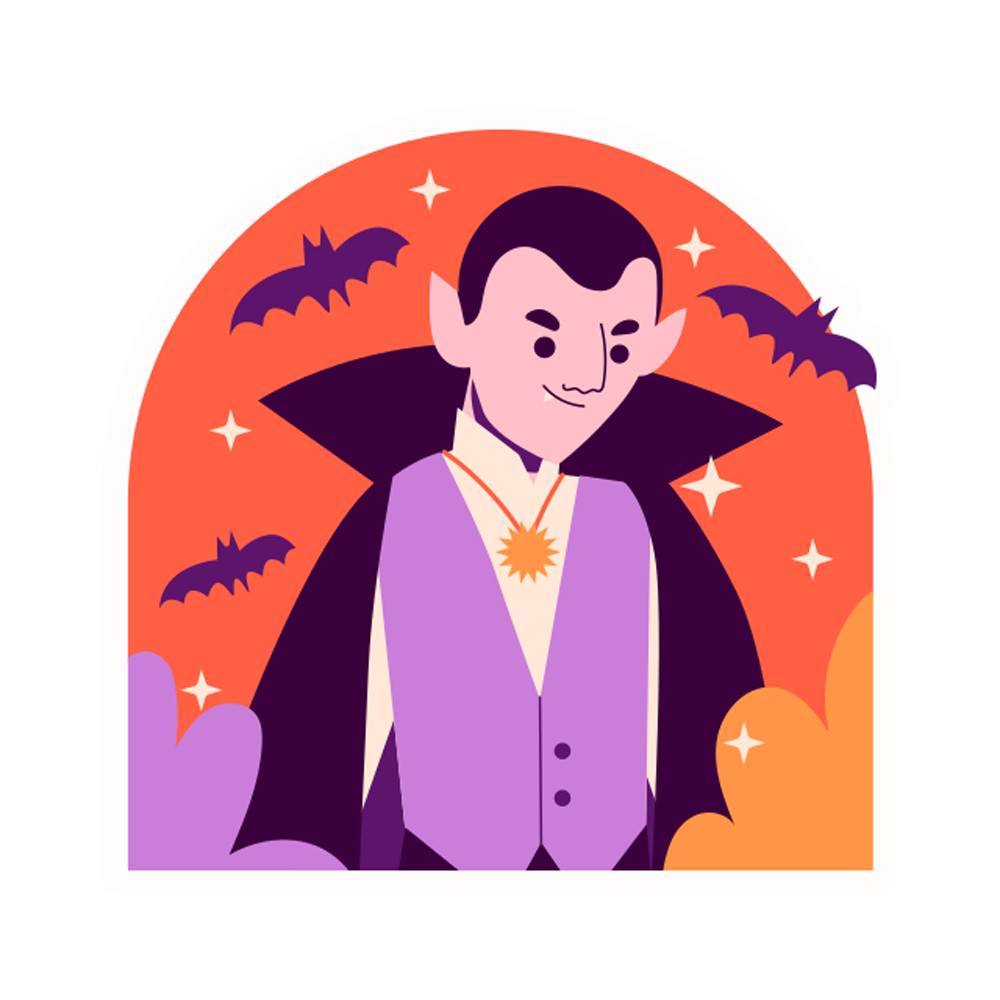 Vampire Free Sticker Transparent Photo