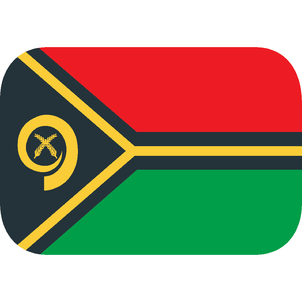 Vanuatu Flag Transparent Clipart