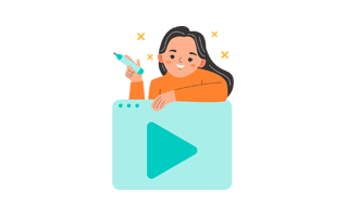 Video Content Sticker PNG
