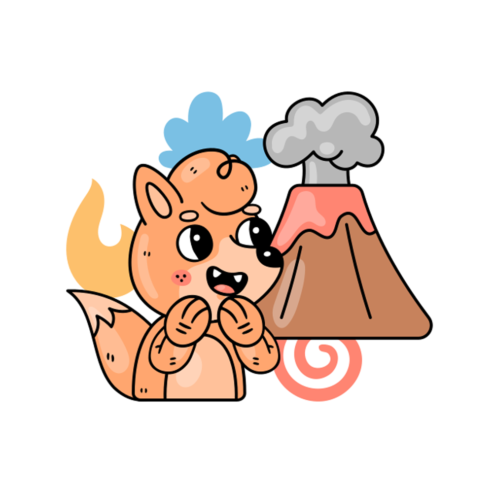 Volcano Free Sticker Transparent Clipart