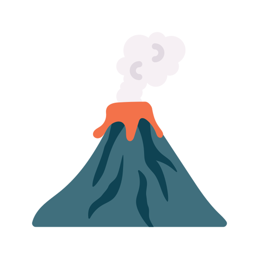 Volcano Free Sticker Transparent Gallery