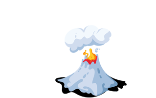 Volcano Free Sticker PNG